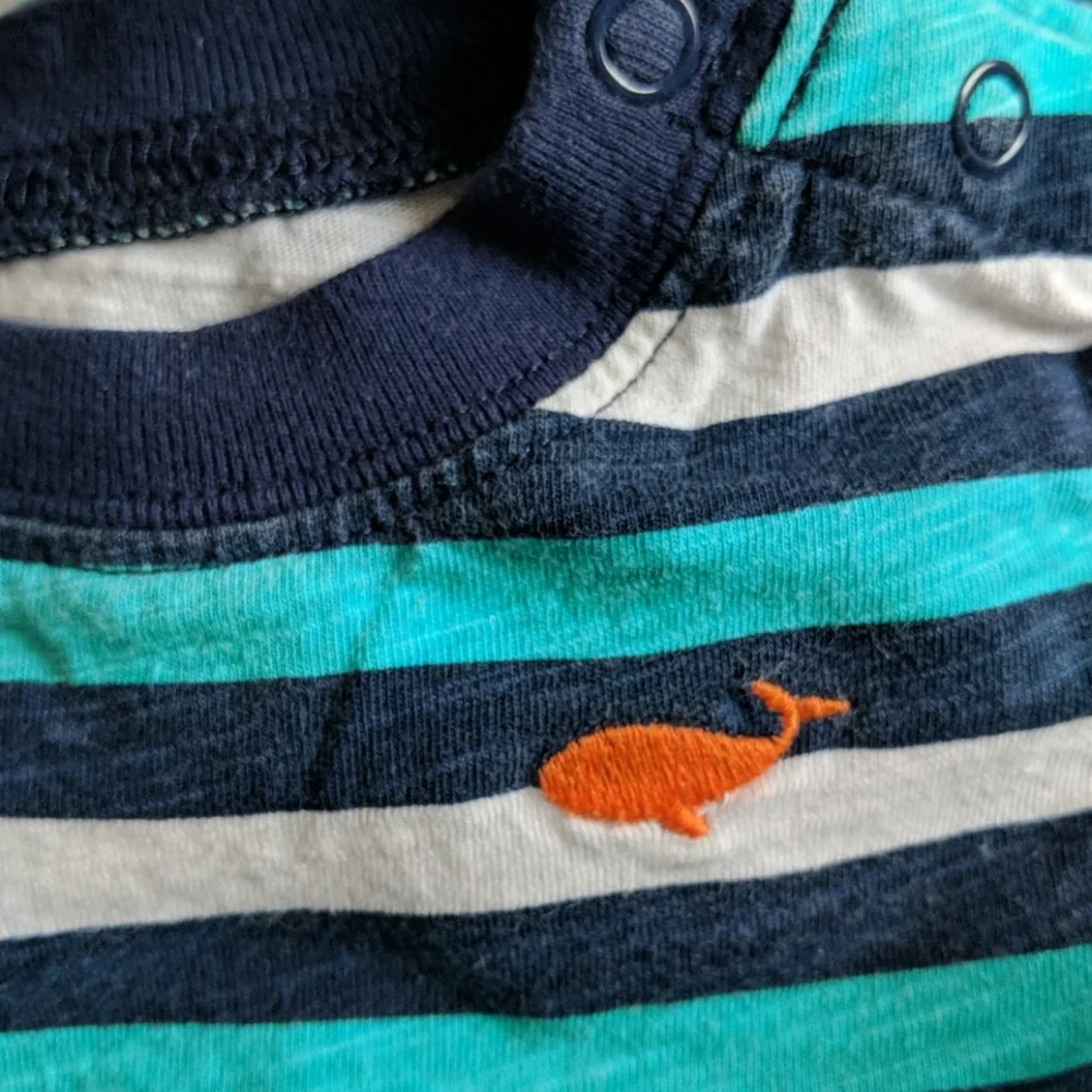 Carter's Striped Short Sleeve Onesie Bodysuit